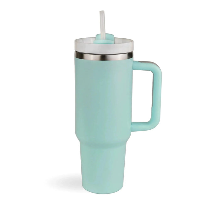40 oz Handled Tumbler Standard Matte - Mint Physical DIY Craft Warehouse 