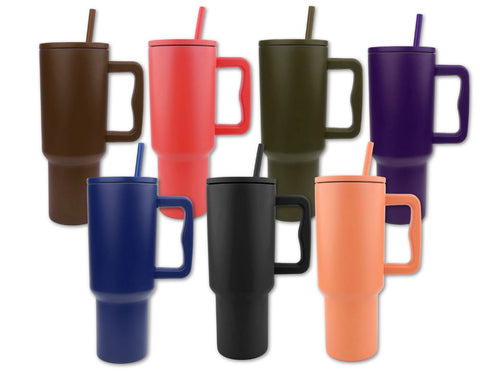 40 oz Tumblers with Handles, Lid and Straw | Matte Physical DIY Craft Warehouse 