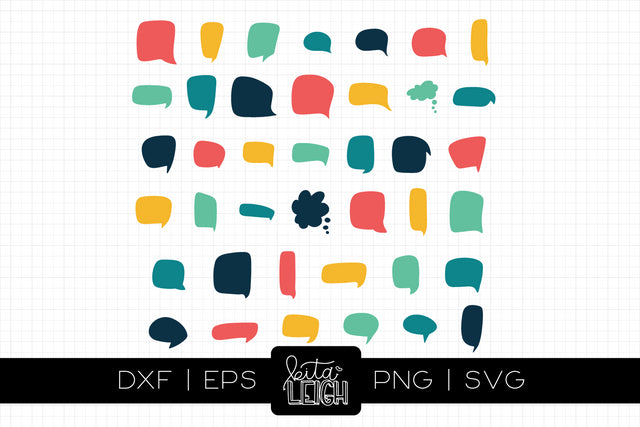 40 Speech Bubbles SVG Kitaleigh 