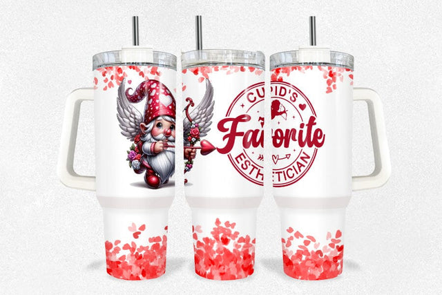 40oz Esthetician's Valentine Tumbler Wrap Sublimation BijouBay 