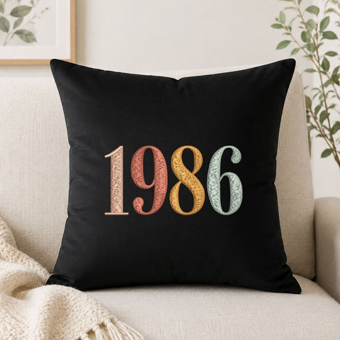 40th Birthday Embroidery File, Born in 1986 Birthday Gift, 1986 Machine Embroidery Design Embroidery/Applique DESIGNS PatternFeed8 