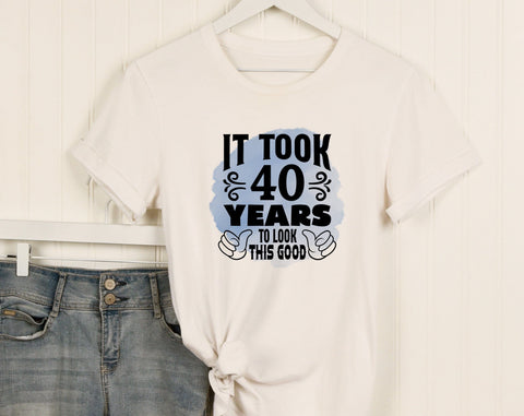 40th Birthday Sublimation Designs Bundle, 6 40th Birthday PNG Files, 40 And Fabulous PNG, Hello Forty PNG, Cheers To 40 Years PNG, Vintage 1986 PNG Sublimation HappyDesignStudio 