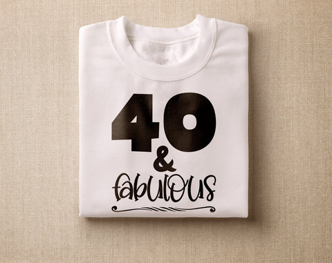 40th Birthday SVG Bundle, 6 Designs, 40 And Fabulous SVG, Cheers To 40 Years SVG, It Took 40 Years To Look This Good SVG, Hello Forty SVG SVG HappyDesignStudio 