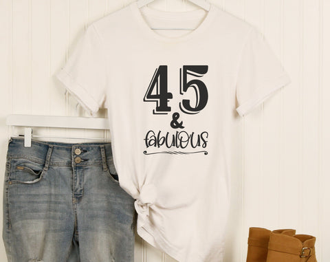 45th Birthday SVG Bundle, 6 Designs, 45th Birthday Shirt SVG, 45 And Fabulous SVG, Cheers To 45 Years SVG, Legend Since 1979 SVG, Vintage 1979 SVG SVG HappyDesignStudio 