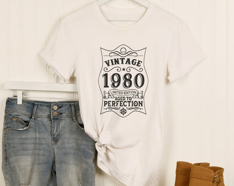 45th Birthday SVG Bundle, 6 Designs, 45th Birthday Shirt SVG, 45 And Fabulous SVG, Cheers To 45 Years SVG, Legend Since 1980 SVG, Vintage 1980 SVG SVG HappyDesignStudio 