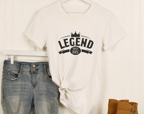 45th Birthday SVG Bundle, 6 Designs, 45th Birthday Shirt SVG, 45 And Fabulous SVG, Cheers To 45 Years SVG, Legend Since 1980 SVG, Vintage 1980 SVG SVG HappyDesignStudio 