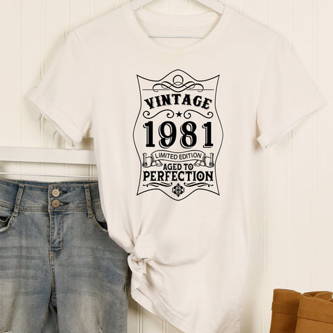45th Birthday SVG Bundle, 6 Designs, 45th Birthday Shirt SVG, 45 And Fabulous SVG, Cheers To 45 Years SVG, Legend Since 1981 SVG, Vintage 1981 SVG SVG HappyDesignStudio 