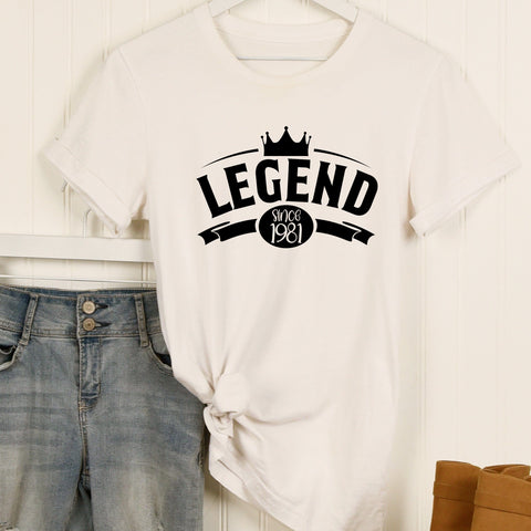 45th Birthday SVG Bundle, 6 Designs, 45th Birthday Shirt SVG, 45 And Fabulous SVG, Cheers To 45 Years SVG, Legend Since 1981 SVG, Vintage 1981 SVG SVG HappyDesignStudio 