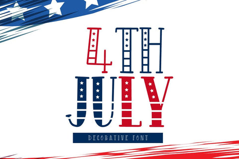 4th July - Display Font Font AnningArts Design 