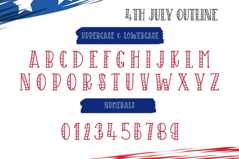 4th July - Display Font Font AnningArts Design 