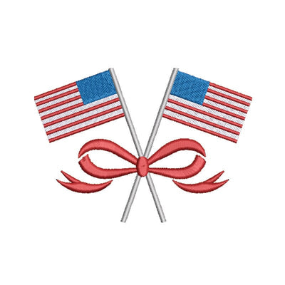 4th of July American Flags Embroidery File Download Embroidery/Applique DESIGNS Creatively Embroidery 