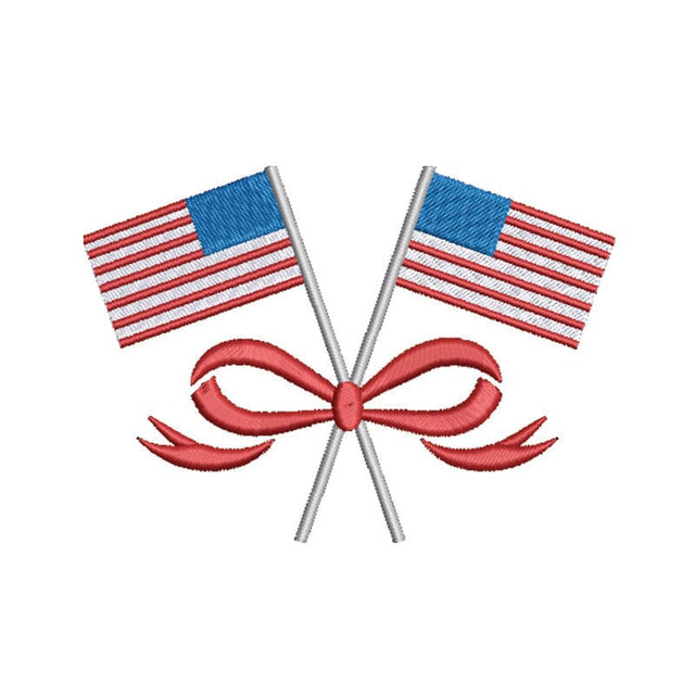 4th of July American Flags Embroidery File Download Embroidery/Applique DESIGNS Creatively Embroidery 