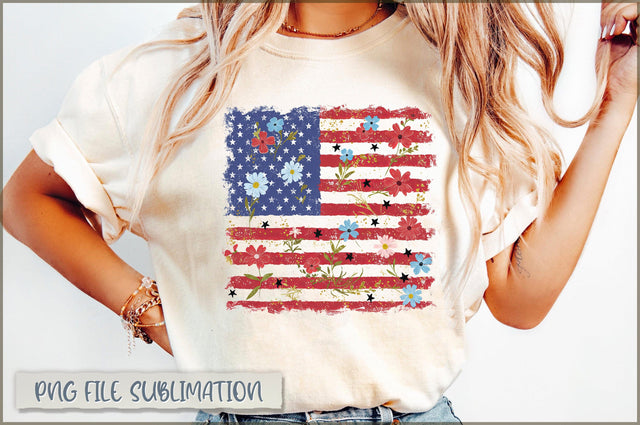 4th of July Boho Patriotic Flag Sublimation Sublimation Shetara Begum 
