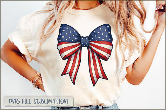 4th of July Bow PNG Sublimation Shetara Begum 