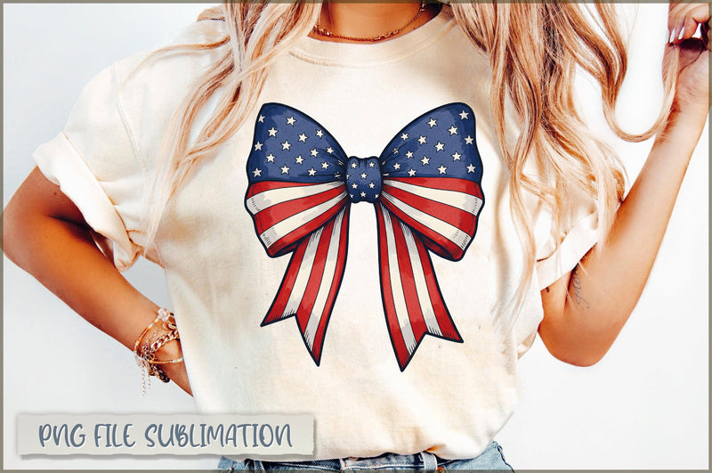 4th of July Bow PNG Sublimation Shetara Begum 