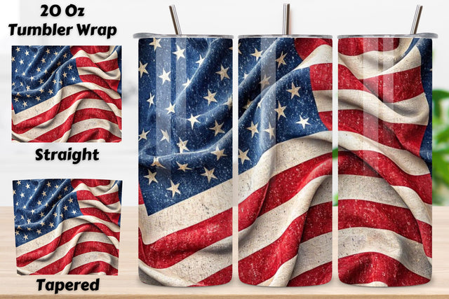 4th Of July Bunting Banner Seamless Tumbler Wrap - 3D Waving Red White Blue, 20oz Skinny Sublimation Design, American Flag Floral Art, Independence Day Tumbler Wrap, Fourth of July Floral Gift, USA Patriotic Flower Wrap Sublimation FloridPrintables 