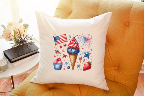 4th of July Candy Ice Cream Clipart Sublimation designartist 
