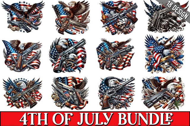 4Th Of July Clipart Bundle SVG CraftingStudio 