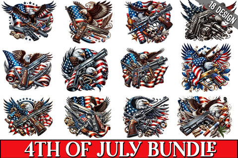 4Th Of July Clipart Bundle SVG CraftingStudio 