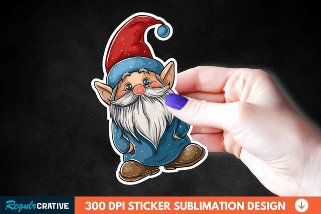 4th Of July Cute Gnome Sticker Clipart Sublimation Regulrcrative 