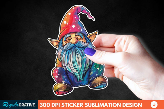 4th Of July Cute Gnome Sticker Clipart Sublimation Regulrcrative 