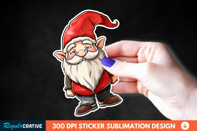 4th Of July Cute Gnome Sticker Clipart Sublimation Regulrcrative 