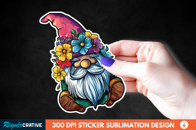 4th Of July Cute Gnome Sticker Clipart Sublimation Regulrcrative 