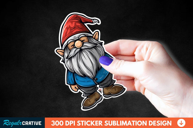 4th Of July Cute Gnome Sticker Clipart Sublimation Regulrcrative 