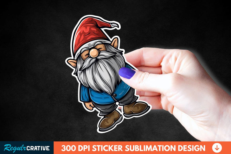 4th Of July Cute Gnome Sticker Clipart Sublimation Regulrcrative 
