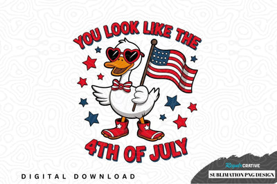4th of july duck sublimation png design Sublimation Regulrcrative 