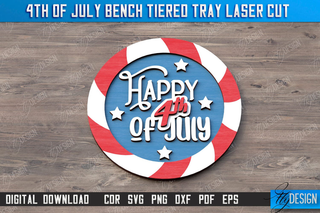 4th of July Element Laser Cut | Patriotic Sign | Independence Day | Red ...