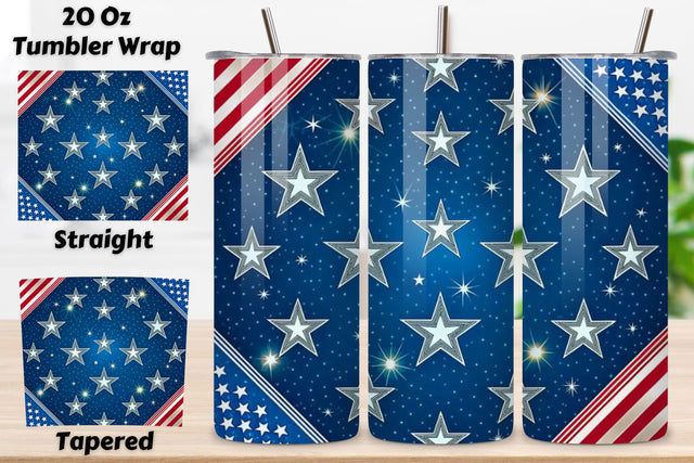 4th Of July Firecracker Seamless Tumbler Wrap - 3D Exploding Color Sparks, 20oz Skinny Sublimation Design, American Flag Floral Art, Independence Day Tumbler Wrap, Fourth of July Floral Gift, USA Patriotic Flower Wrap Sublimation FloridPrintables 