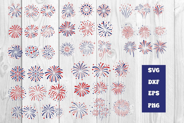 4th of July Fireworks SVG, Independence Day, Patriotic SVG dadan_pm 