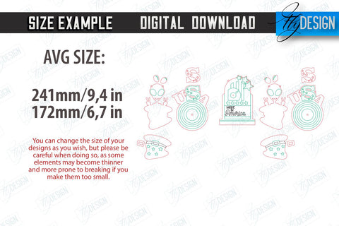 4th of July Garland Laser Cut Bundle | 4th of July Banner | 4th of July Decorations | Home Décor | Holiday | CNC Files SVG Fly Design 