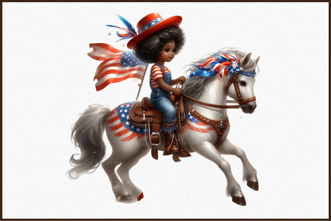 4th of July Horse Sublimation Clipart Sublimation designartist 