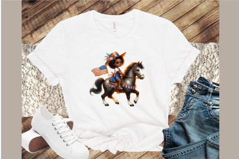 4th of July Horse Sublimation Clipart Sublimation designartist 
