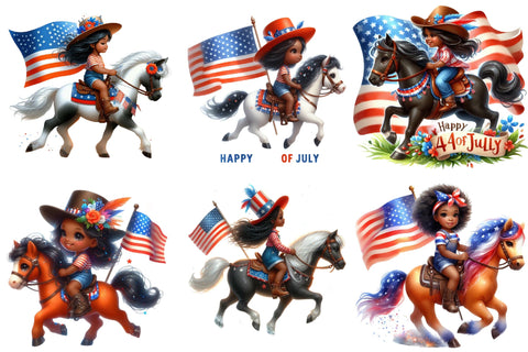 4th of July Horse Sublimation Clipart Sublimation designartist 