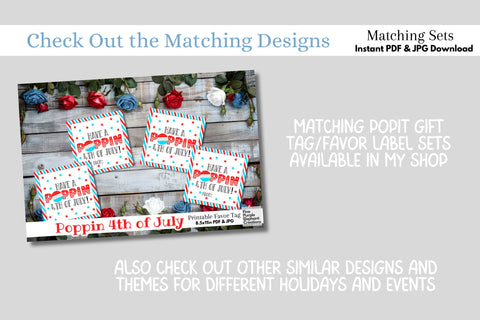 4th of July Independence Pop It Fidget Bracelet Digital Paper Cards Digital Pattern Fine Purple Elephant Creations 