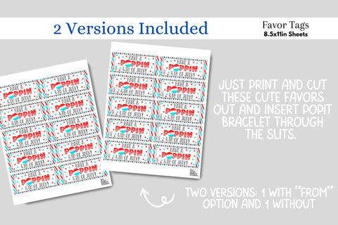 4th of July Independence Pop It Fidget Bracelet Digital Paper Cards Digital Pattern Fine Purple Elephant Creations 