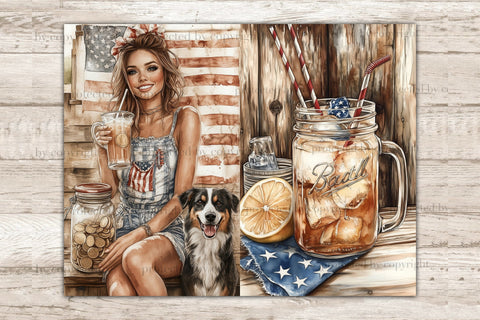 4th of July Junk Journal Pages | Vintage Patriotic Collage SVG GlamArtZhanna 