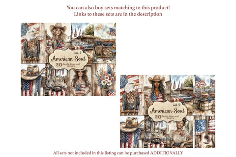 4th of July Junk Journal Pages | Vintage Patriotic Collage SVG GlamArtZhanna 