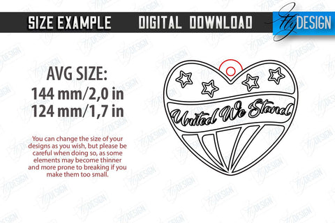 4th of July Keychain Laser Cut Bundle | Fourth of July Keyring | Independence Day | CNC Files SVG Fly Design 
