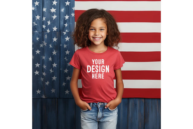 4th of july Kids Tshirt Mockup-Patriotic Mock Up Photo Craftlabsvg24 