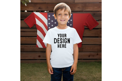 4th of july Kids Tshirt Mockup-Patriotic Mock Up Photo Craftlabsvg24 