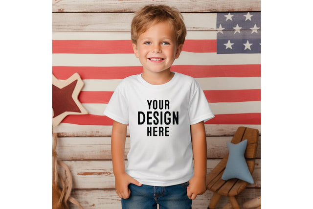 4th of july Kids Tshirt Mockup-Patriotic Mock Up Photo Craftlabsvg24 