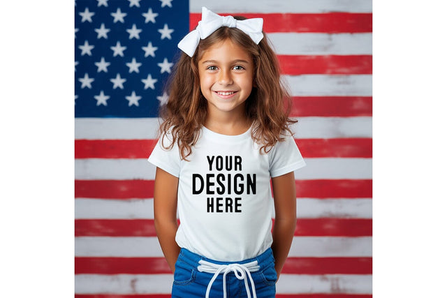 4th of july Kids Tshirt Mockup-Patriotic Mock Up Photo Craftlabsvg24 