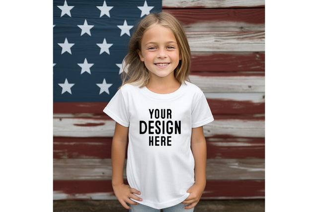 4th of july Kids Tshirt Mockup-Patriotic Mock Up Photo Craftlabsvg24 