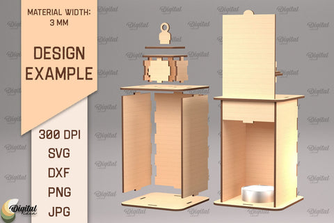 4th Of July Lanterns SVG Bundle. Candle Holders Laser Cut SVG Evgenyia Guschina 