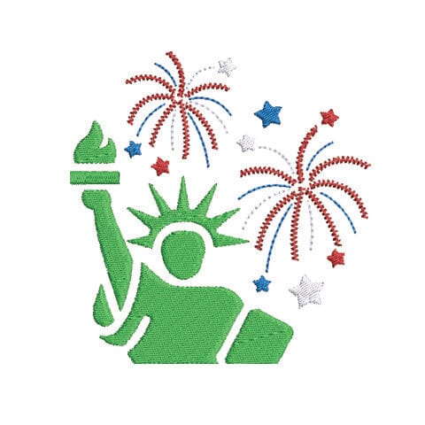 4th of July Liberty Embroidery Design Embroidery/Applique DESIGNS Creatively Embroidery 