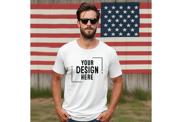 4th of july Man Tshirt Mockup-Patriotic Mock Up Photo Craftlabsvg24 